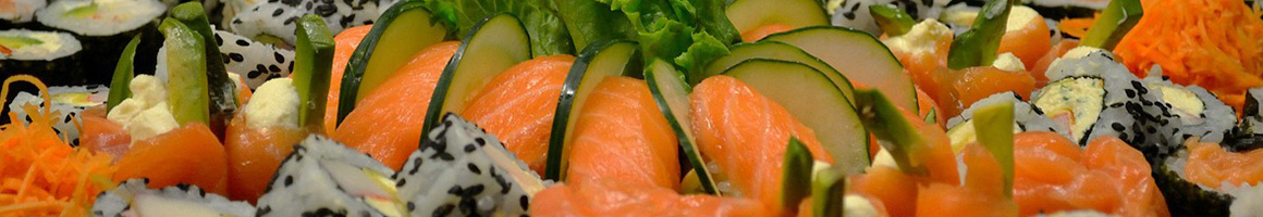 Eating Asian Fusion Chinese Sushi at Wild Ginger restaurant in Midlothian, VA.